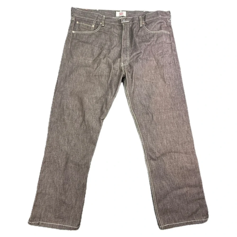 Levi's 501 Jeans Mens‎ 42x30 Brown Straight Leg Button Fly Denim Pants